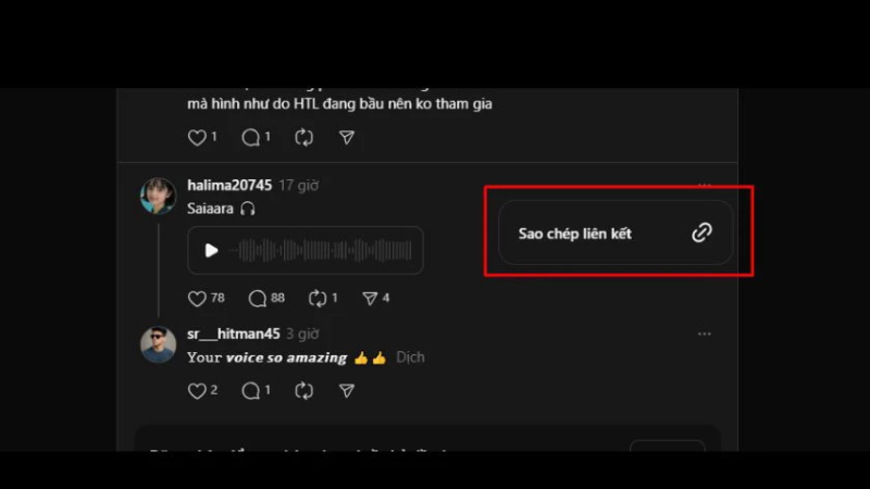  Nhấn Chia sẻ → chọn Sao chép liên kết
