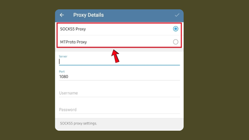 Đăng nhập Telegram trên điện thoại iPhone bằng Proxy MTProto (2)