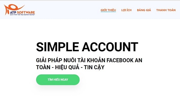 Có nhiều người sử dụng phần mềm Simple Account để tăng like Facebook