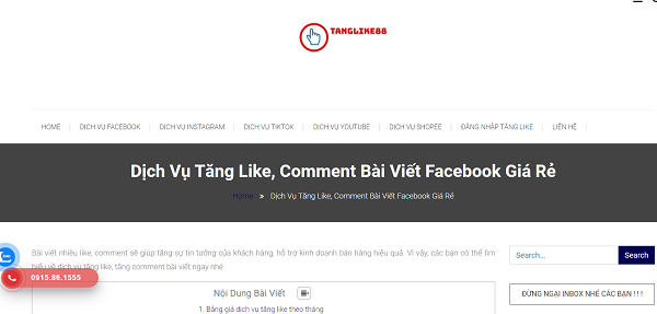 Tham gia vào các web trao đổi like facebook